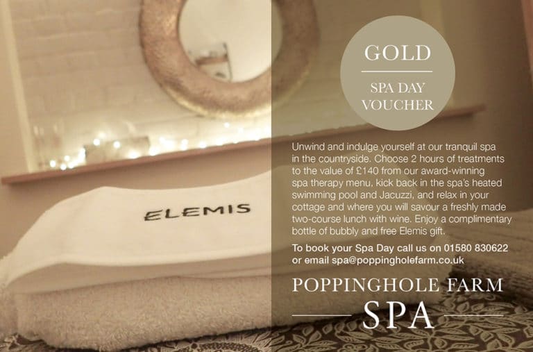 Gold Spa Day Gift Voucher for award-winning spa South East